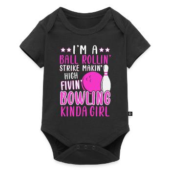 Ball Rollin' Strike Makin High Fivin Bowling - Baby Premium short-sleeve bodysuit - black - Front