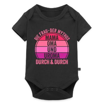 Mutter Mama Oma Uroma - Baby Premium Kurzarmbody - Schwarz - Vorne