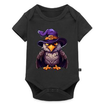 Eagle witch hat. Funny Halloween costume for - Baby Premium short-sleeve bodysuit - black - Front