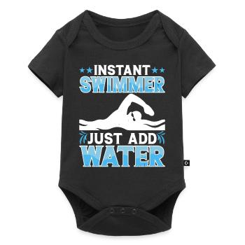 Flotteur de natation - Body à manches courtes Premium Bébé - noir - Devant
