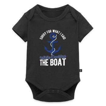 Désolé pour ce que j’ai fait lors de l’amarrage - Body à manches courtes Premium Bébé - noir - Devant