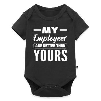 My Employees Are Better Than Yours Teamleiter - Baby Premium Kurzarmbody - Schwarz - Vorne