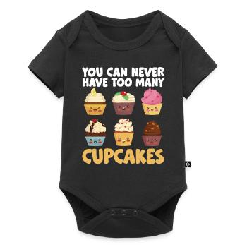 Baker You Can Never Have Too Many Cupcakes Pastry - Baby Premium Kurzarmbody - Schwarz - Vorne