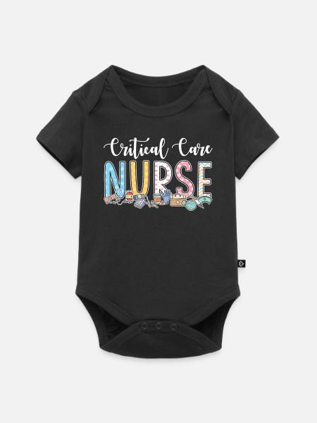 Geschenkidee Für Intensivpfleger - Baby Premium Kurzarmbody - Schwarz