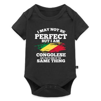 Congo - Baby Premium short-sleeve bodysuit - black - Front