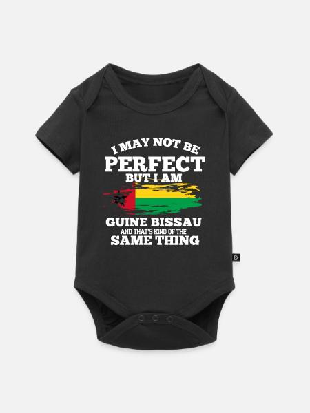 Guinea Bissau - Baby Premium Kurzarmbody - Schwarz
