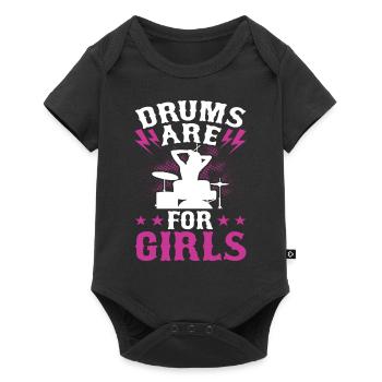 Batterie Batteur Batteur - Body à manches courtes Premium Bébé - noir - Devant