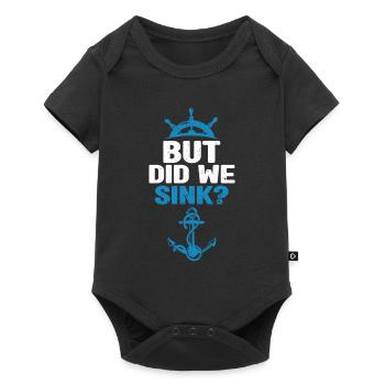 But have we sunk Funny sailboat sail - Baby Premium short-sleeve bodysuit - black - Front