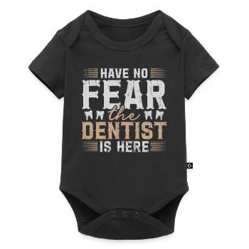 N’ayez pas peur Le dentiste est ici Zahnarzt - Body à manches courtes Premium Bébé - noir - Devant