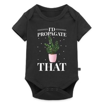 Zamioculcas plant lovers I would recommend this - Baby Premium short-sleeve bodysuit - black - Front