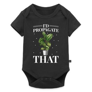 Ficus elastica plant lover that I would - Baby Premium short-sleeve bodysuit - black - Front