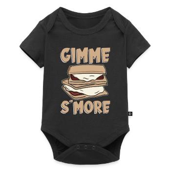 S'mores Gimme S'more Campers Roasting Glamping - Baby Premium Kurzarmbody - Schwarz - Vorne