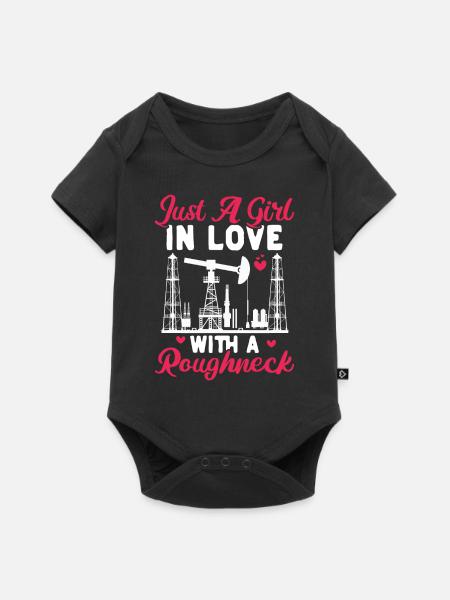 Ölfeldarbeiter Rig Roughneck Ölfeldfrau - Baby Premium Kurzarmbody - Schwarz
