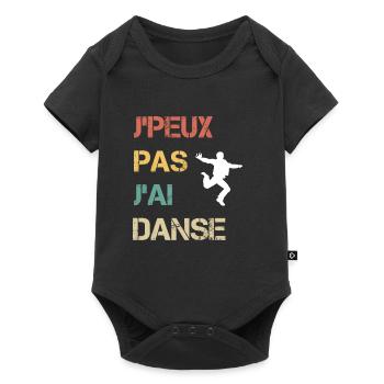 je peux pas j'ai danse cadeau danseur - Body à manches courtes Premium Bébé - noir - Devant