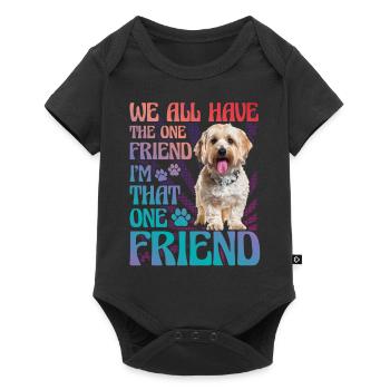 Havanese we all have that one friend I am that - Baby Premium short-sleeve bodysuit - black - Front
