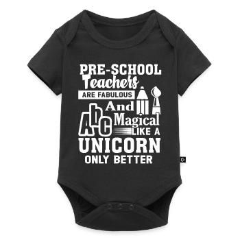 Preschool Teacher Preschool Teacher Magical - Baby Premium short-sleeve bodysuit - black - Front