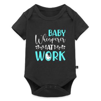 Doula infirmière sage-femme - Body à manches courtes Premium Bébé - noir - Devant