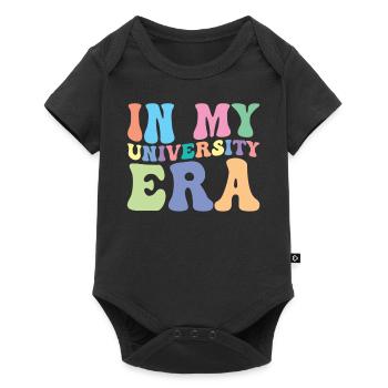 University Retro Groovy Student - Baby Premium short-sleeve bodysuit - black - Front