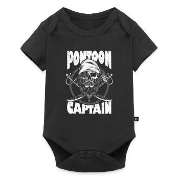 Pontoon Captain Vintage Pirate Sailing Yachting - Body à manches courtes Premium Bébé - noir - Devant