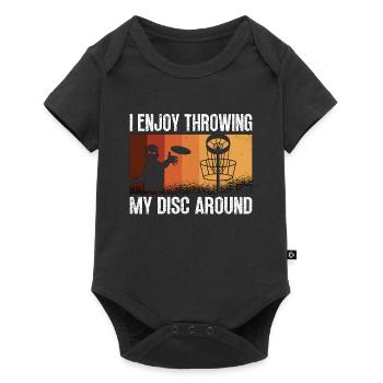 Flying Disc I Enjoy Throwing My Disc Around Golfer - Baby Premium short-sleeve bodysuit - black - Front