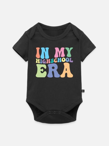 Gymnasium Retro Groovy Student - Baby Premium Kurzarmbody - Schwarz