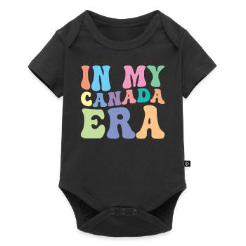 Canada Retro Groovy - Body à manches courtes Premium Bébé - noir - Devant