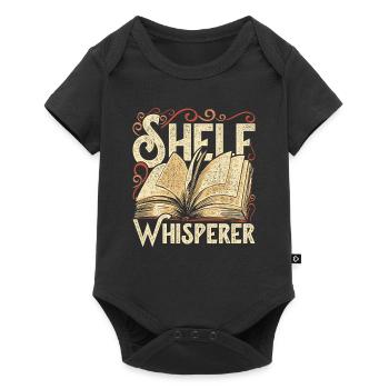 Librarian Librarian Shelf Whisperer - Baby Premium short-sleeve bodysuit - black - Front