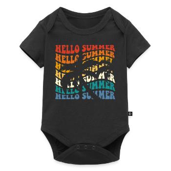 Bonjour Summer - Body à manches courtes Premium Bébé - noir - Devant