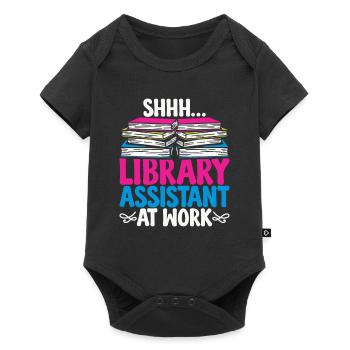 Librarian Librarian Library Assistant - Baby Premium short-sleeve bodysuit - black - Front