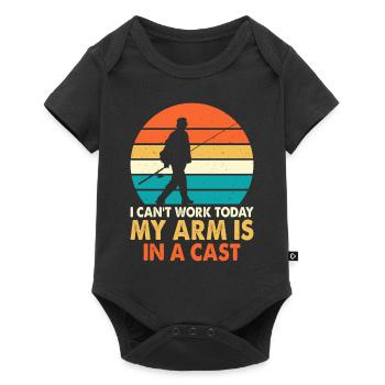 Angler - Baby Premium short-sleeve bodysuit - black - Front