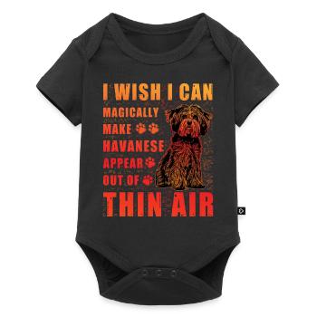 Havanese Lustiger Spruch - Baby Premium Kurzarmbody - Schwarz - Vorne