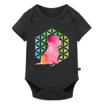 Havanais rétro - Body à manches courtes Premium Bébé - noir - Devant