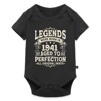 Legendary 1941 Birthday - Baby Premium short-sleeve bodysuit - black - Front