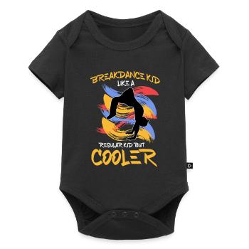 Breakdancing - Baby Premium Kurzarmbody - Schwarz - Vorne