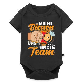 Meine Bienen Und Ich Das Perfekte Team - Baby Premium Kurzarmbody - Schwarz - Vorne