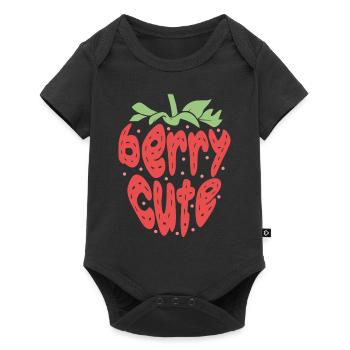 Fruit Fraise fruitarienne Berry - Body à manches courtes Premium Bébé - noir - Devant