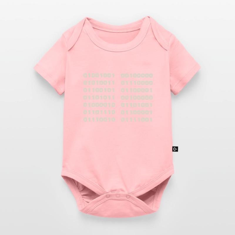I Speak Binary Code Funny Computer Scientist Coder Baby Premium short-sleeve bodysuit