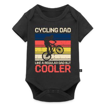 Papa vélo - Body à manches courtes Premium Bébé - noir - Devant