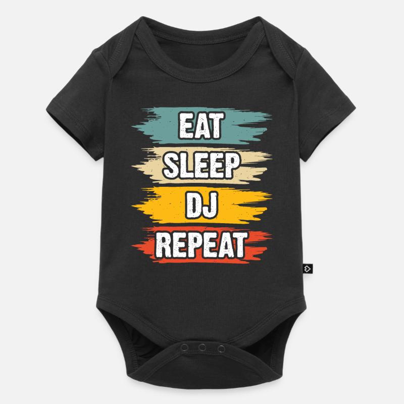 Dj - Baby Premium Kurzarmbody - Schwarz