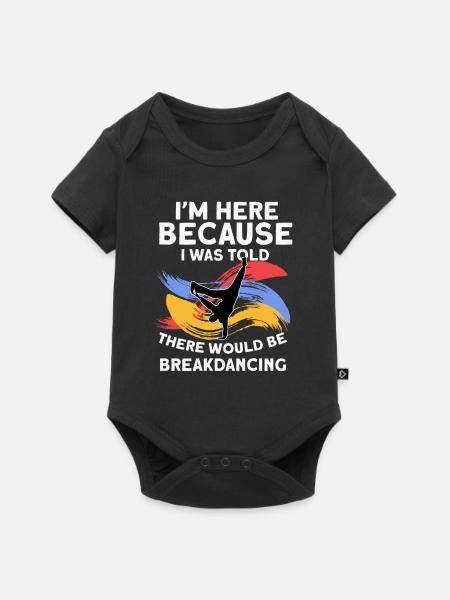 Breakdancing - Baby Premium Kurzarmbody - Schwarz
