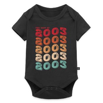 Jahrgang 2003 Geschenke Legende für 20 Jahre - 20. - Baby Premium Kurzarmbody - Schwarz - Vorne
