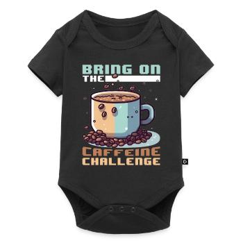 Bring On The Caffeine Challenge Funny Gamer Coffee - Baby Premium Kurzarmbody - Schwarz - Vorne