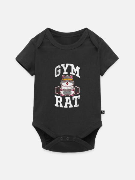 Bodybuilder - Baby Premium Kurzarmbody - Schwarz
