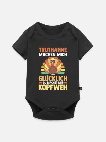 Truthuhn Truthahn - Baby Premium Kurzarmbody - Schwarz