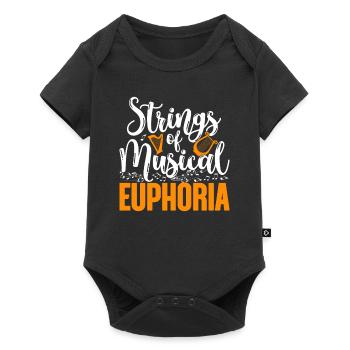 Harpist Harpist Harpist Harp - Baby Premium short-sleeve bodysuit - black - Front