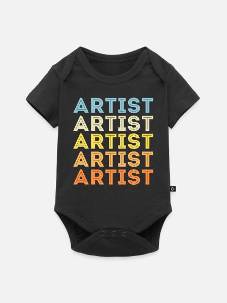 Künstler - Baby Premium Kurzarmbody - Schwarz
