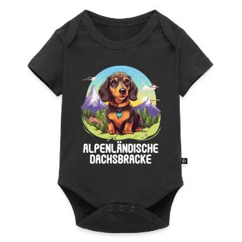 Alpenländische Dachsbracke - Baby Premium Kurzarmbody - Schwarz - Vorne