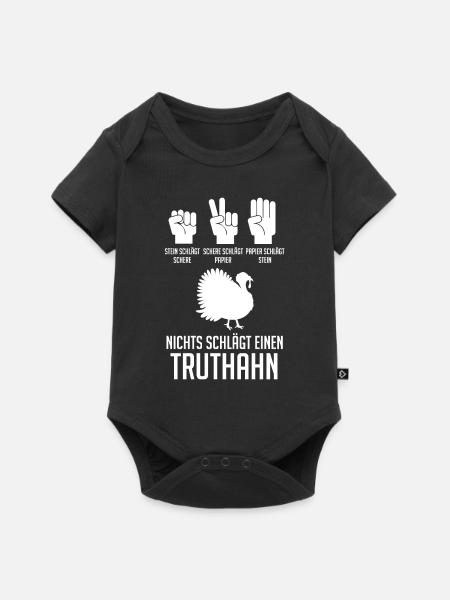 Truthuhn Truthahn - Baby Premium Kurzarmbody - Schwarz