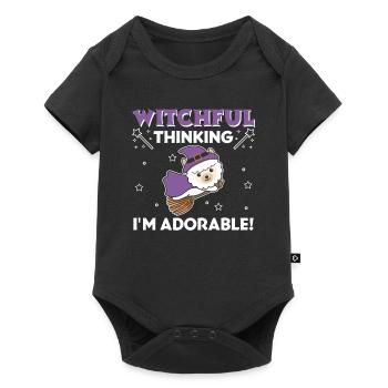 Alpaca Halloween Witch Witches I'm Adorable - Baby Premium short-sleeve bodysuit - black - Front