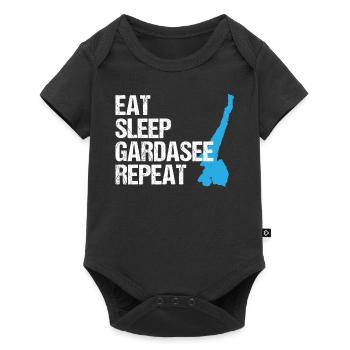Eat, Sleep, Lake Garda – The Life Cycle - Baby Premium short-sleeve bodysuit - black - Front